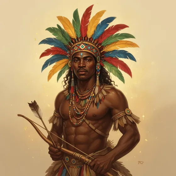 Aquarela representando Orixá Ancestral